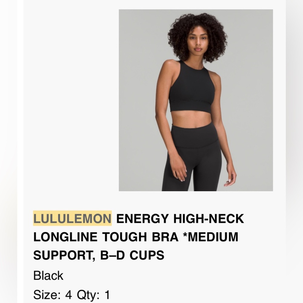 Lululemon High Neck Sports Bra